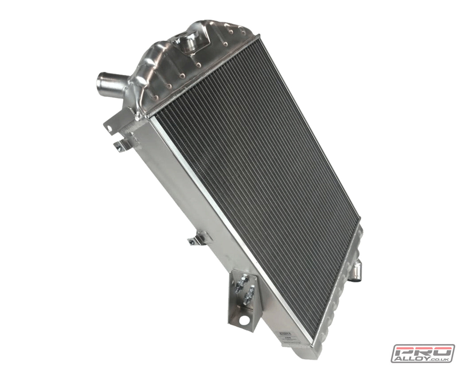 Jaguar XK140 Radiator Radiator Satin Silver   - Pro Alloy