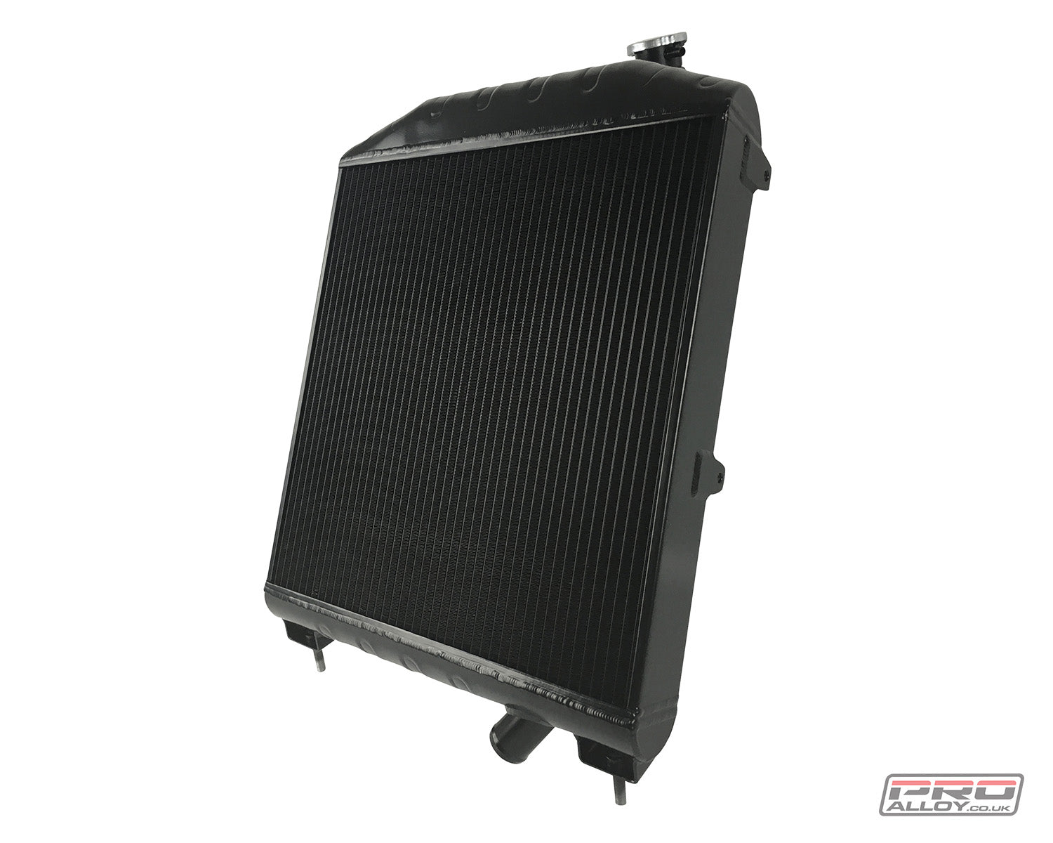 Jaguar XK150 Radiator Radiator Satin Black   - Pro Alloy