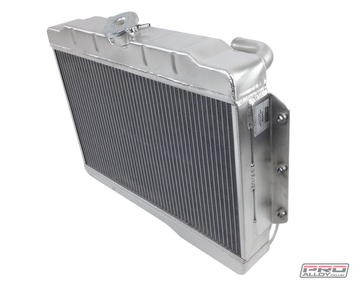 MGB (Top Filler) Radiator Radiator Satin Silver   - Pro Alloy